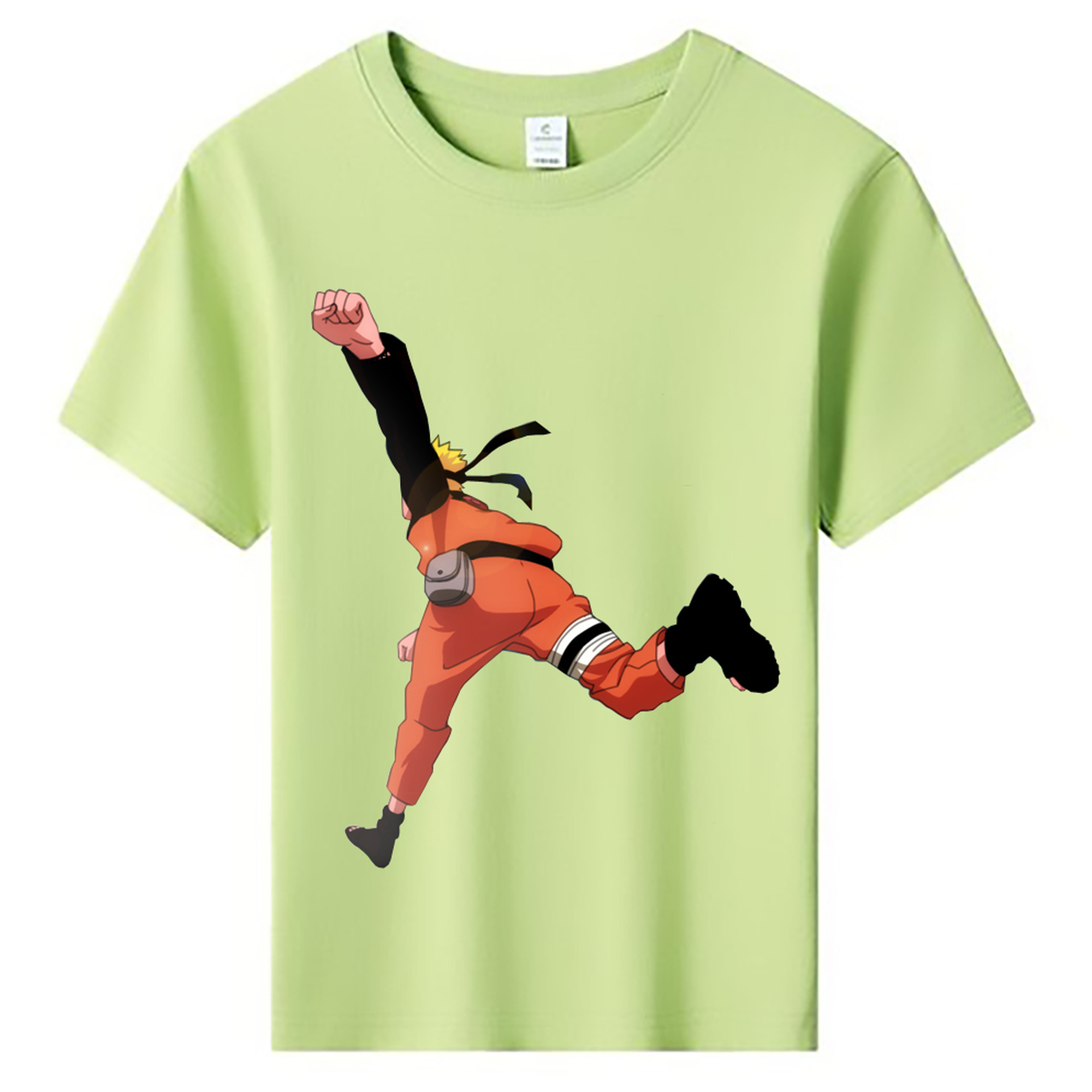（画像用） NARUTO -ナルト- うずまき ナルト Uzumaki Naruto 綿100％キッズTシャツ（フロントプリント）